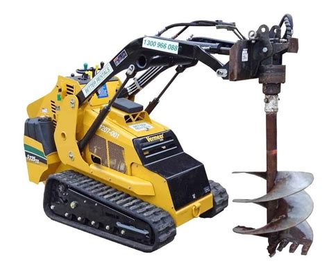 mini excavator auger rental|mini excavator post hole auger.